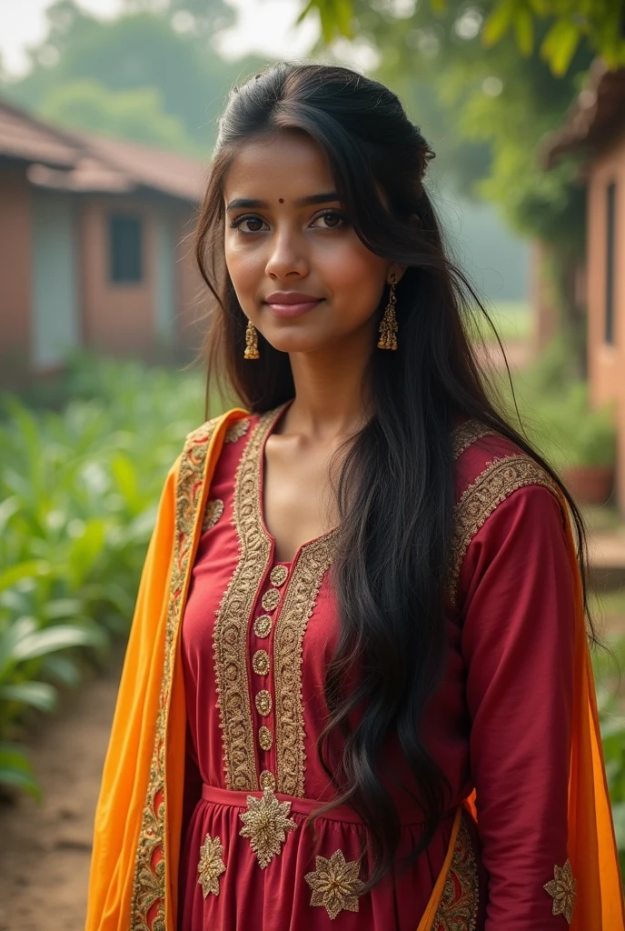  andhra pradesh village beautiful  girl age 20 in panjabi dress 