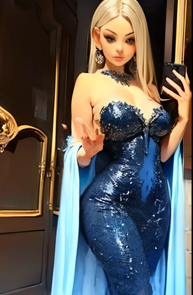 a woman in a blue and black dress, robe. extremely high details, long flowing intricate dress, fantasy long intricate gown, fantasy dress, intricate dress, intricate fantasy dress, robes! intricate, sexy gown, gown, blue and black, ornate gown, beautiful gown, intricate gown, extravagant dress, beautiful detailed elegant, intricate fantasy robes