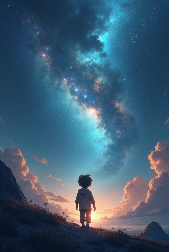 Boy in Galaxy alon