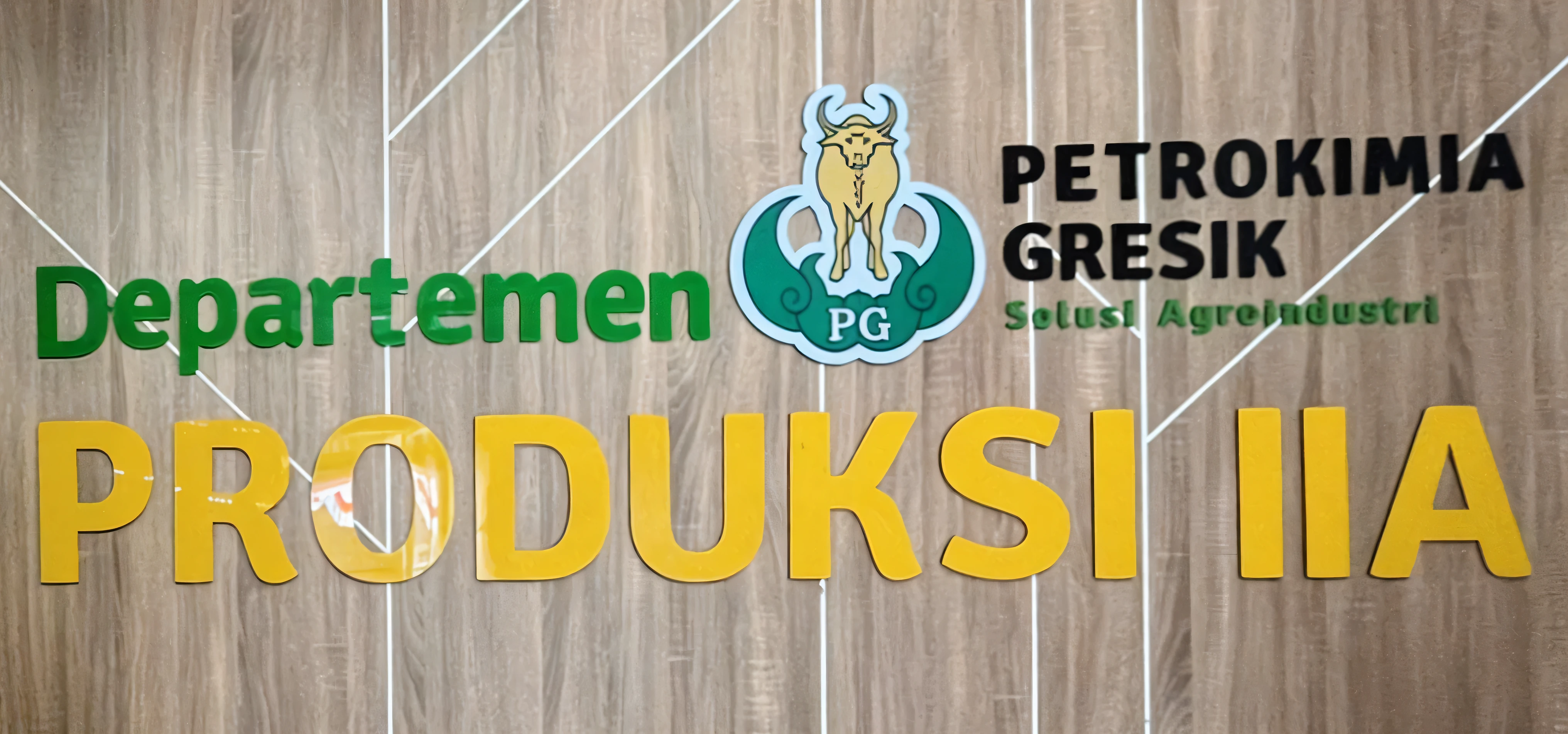 The sign says PRODUCTION IIA, there is a sign that says department of green in front of a wooden wall, inspired by Paul Dirmeikis, ludek pesek, by Paul Dirmeikis, j. dickenson, j.dickenson, by Dietmar Damerau, doruk erdem, header with logo, die cut sticker, by Paulus Decker