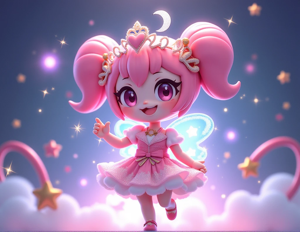Clefairy gijinka, wearing magical girl