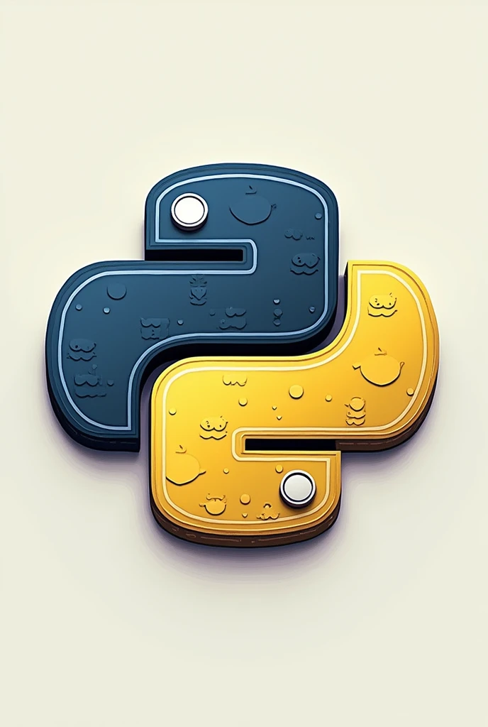 One python programming logo and it should have a snakes between in the logo and in small size
