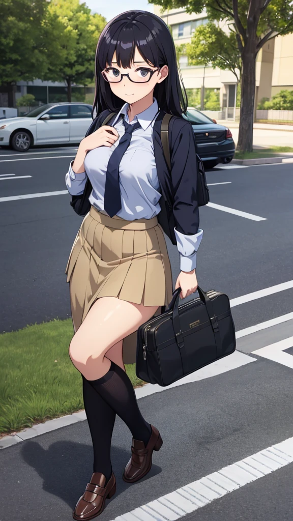 1girl in, Orange hair, Gray eyes, BREAK skirt, Shirt, School uniform, Pleated skirt, Collar, Short sleeves, grey skirt, (white  shirt:1.3), thighs thighs thighs thighs,  Detailed face and eyes, masutepiece, Best Quality, 4K, nffsw, (View from behind1.3)、 (black panties:1.3)、(Skirt that rolls up:1.3)、(Fully exposed panties:1.5),、red blush、embarrassed from、, Accidental exposure, Skirt lift, (Bag),  (Ass), embarrassed, Blushing, wobbly mouth, (angry), from behind, Looking at Viewer, Outside, Panties, Sexy, thick thighs, wide hips、plein air、outside of house、Look at viewers、