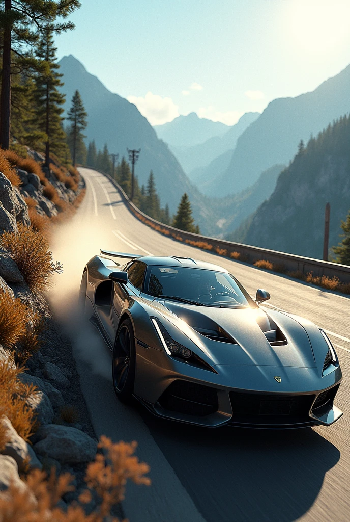 A car on a hill