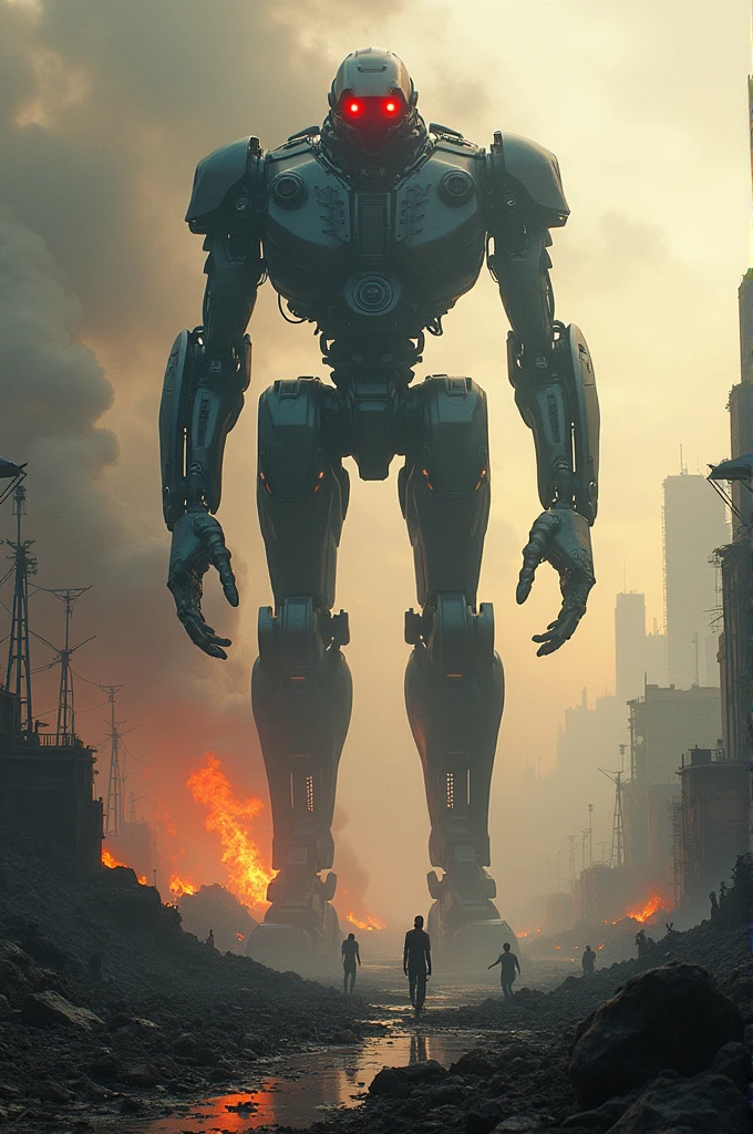 Ai Terminator destroying earth