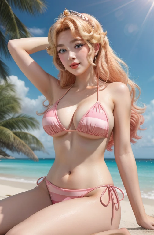 princess peach en bikini