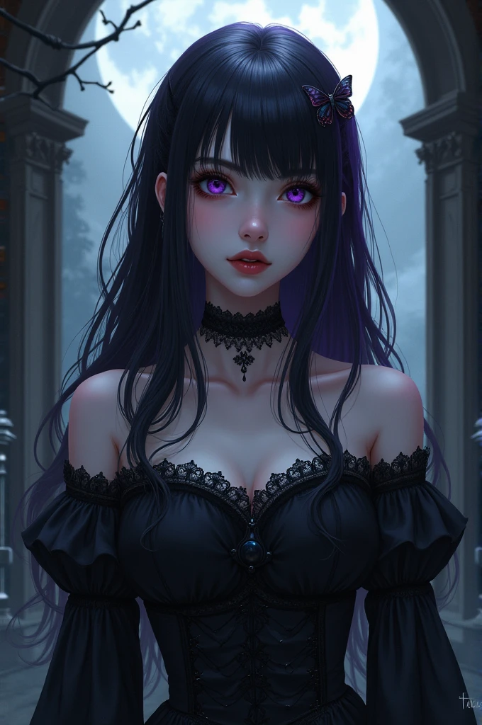 gothic anime girl