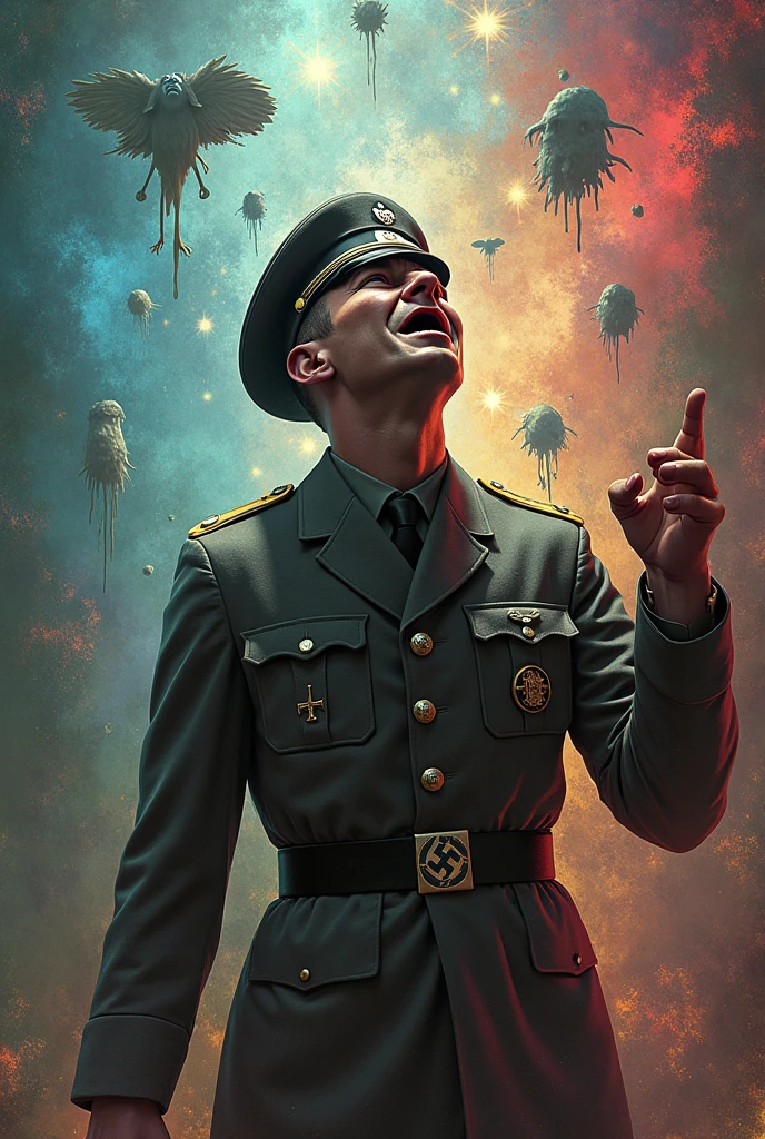 Nazi on psychedelic trip