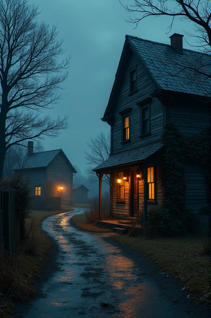 One chilly autumn night, as the village was blanketed in a peaceful silence, an unusual noise disturbed the tranquility. It was a soft, rhythmic scratching coming from the old, abandoned house at the edge of town. The locals had long considered this house to be haunted, with creaky floorboards and ivy-covered windows that added to its eerie charm.