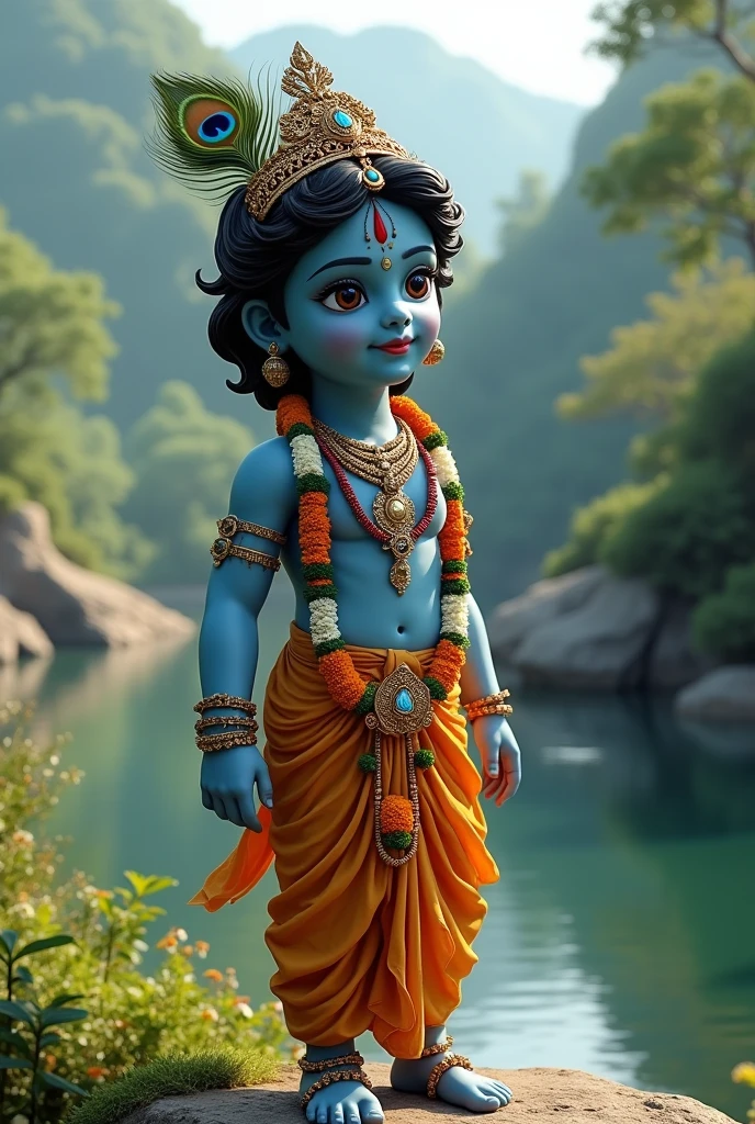 (photorealism:1.2), sree krishna 