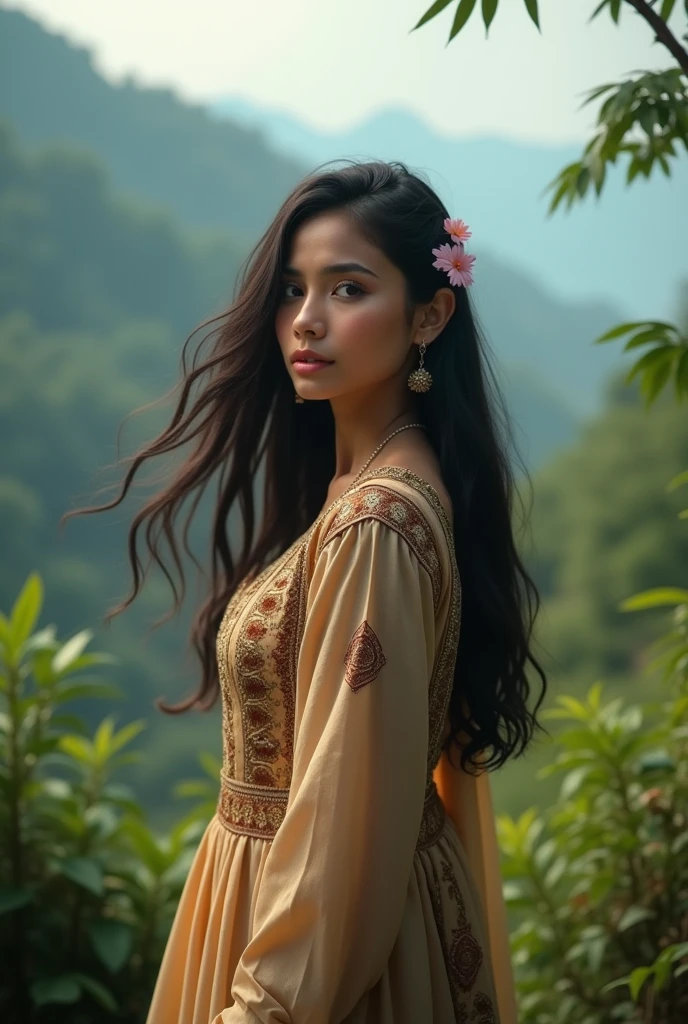 Beautiful girl in Uttarakhand Dehradun city