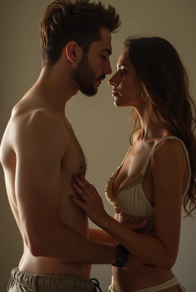 A boy fucked
a beautiful girl in dogy style (the boy touch her boob)