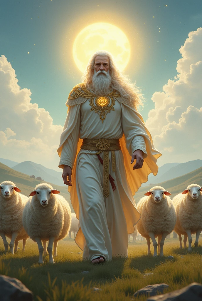 A god balumama walk with sheep