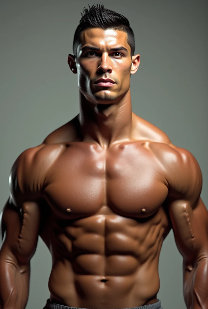 Cr7 without a shirt
