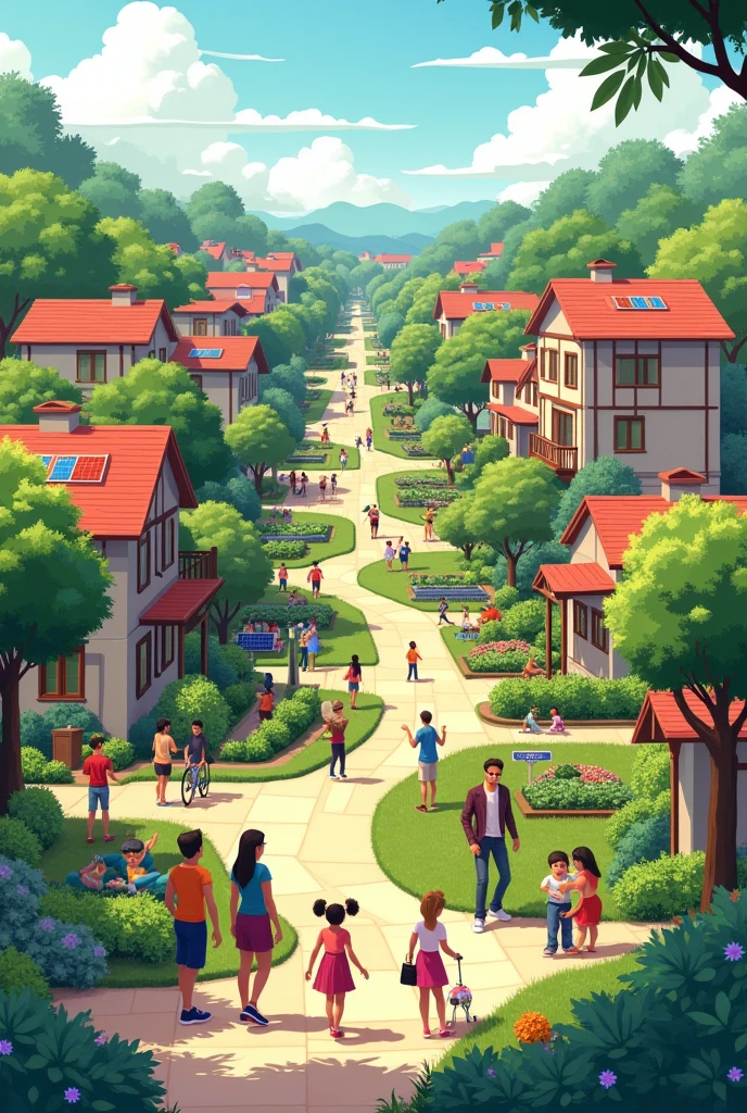 Draw a Healthy Community in drawing
