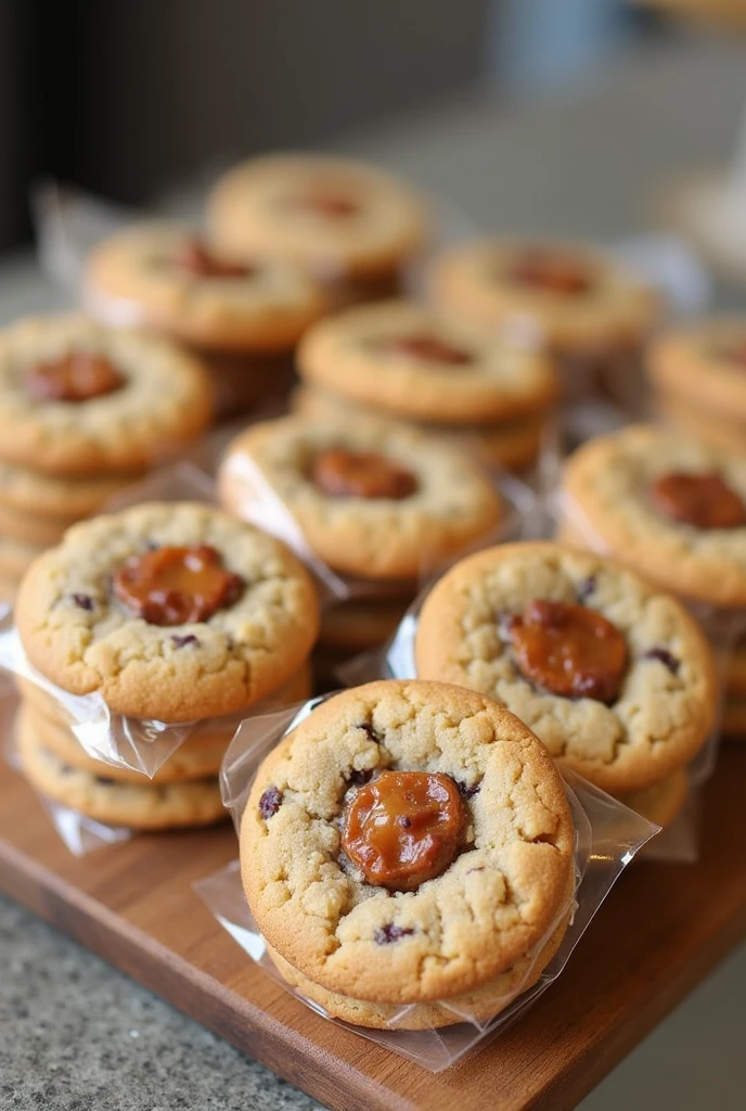 Subway-style cookies to sell for 1 dollar, each individually packed 