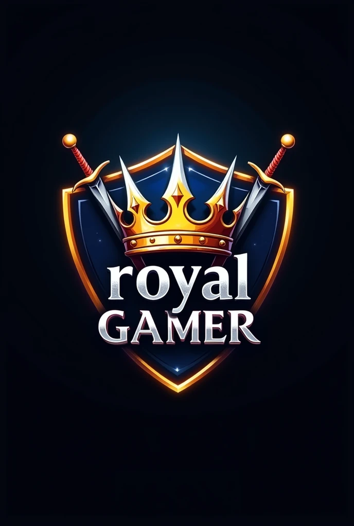 For the "Royal Gamer" logo, here's an idea:
Concept:
- Main Element: A regal crown with sharp, edgy designs to give it a modern, gamer vibe.
- Secondary Elements: Two crossed swords or a shield behind the crown to represent strength and protection.
- Text: The name "Royal Gamer" in bold, metallic font beneath the crown, with a gradient of gold and silver to emphasize the "royal" aspect.
- Color Scheme: Rich royal colors like deep blue, gold, and silver. The background can be dark with a glowing effect around the crown and swords.
This design would symbolize authority, skill, and nce, perfect for a gamer with a royal attitude.