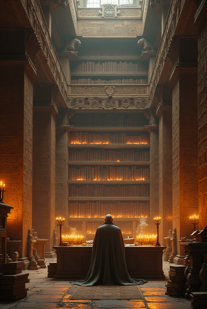 A old library with 30000 clay plate