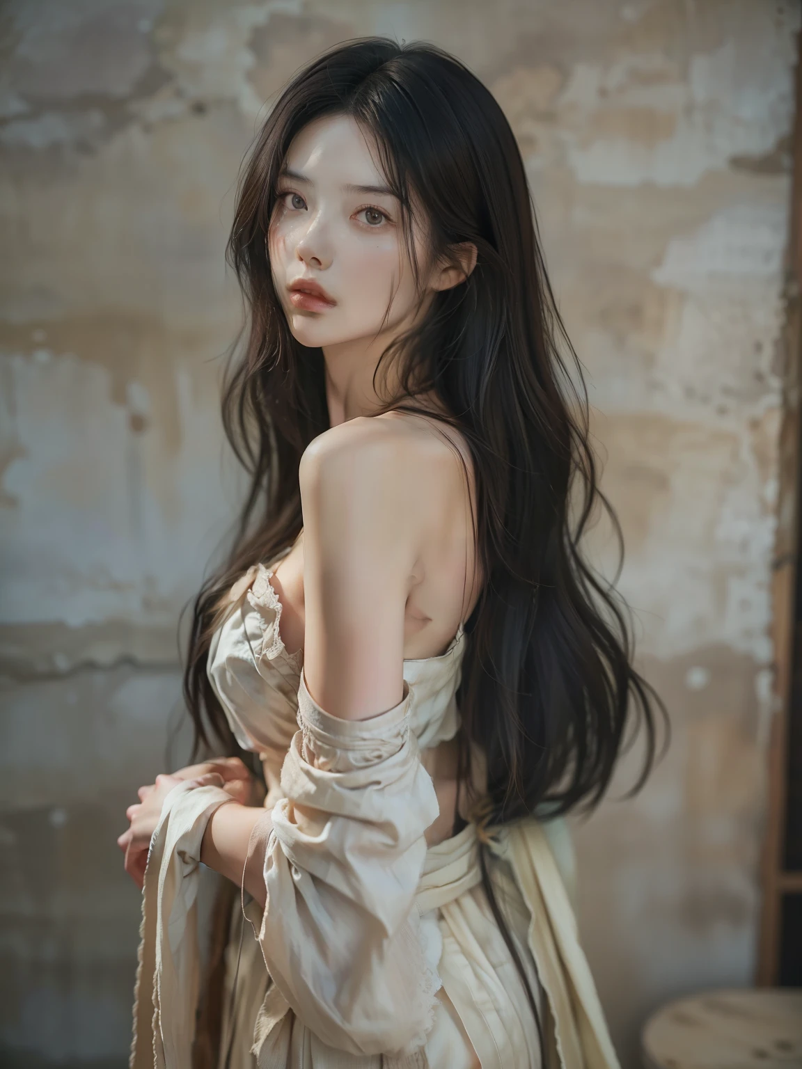 highest quality、Perfect Face、Perfect Style、perfect body、Sunburn、beautiful lady、mature、long curly layer brown hair、Swept-back hair、full body, sexly 、charming、healthy、of the highest quality、8K、 a beautiful lady in kimonos, in the style of liam sharp, 32k uhd, webcam, iPhone RAW quality photography, brightened colors, nature in theme, eve ventrue, smooth and curved lines, mid body shot, intensity but pleasent in facial expression. Avant-garde, lines and structure in background. 
