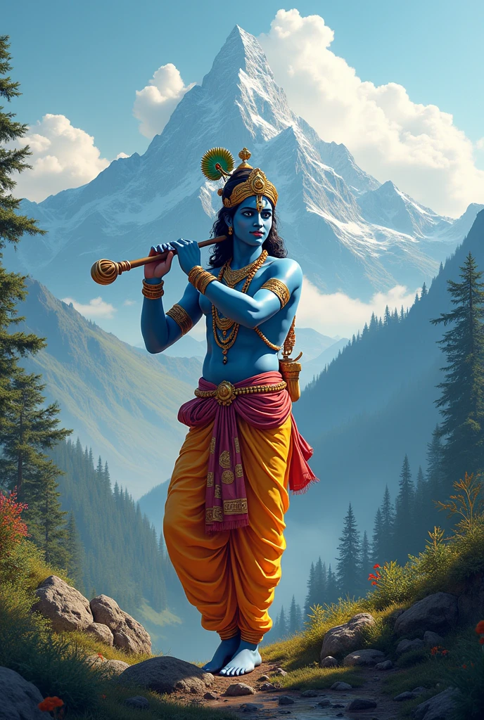 Shree krishna god with mountain 2024 best images with my name Rohit choudhary