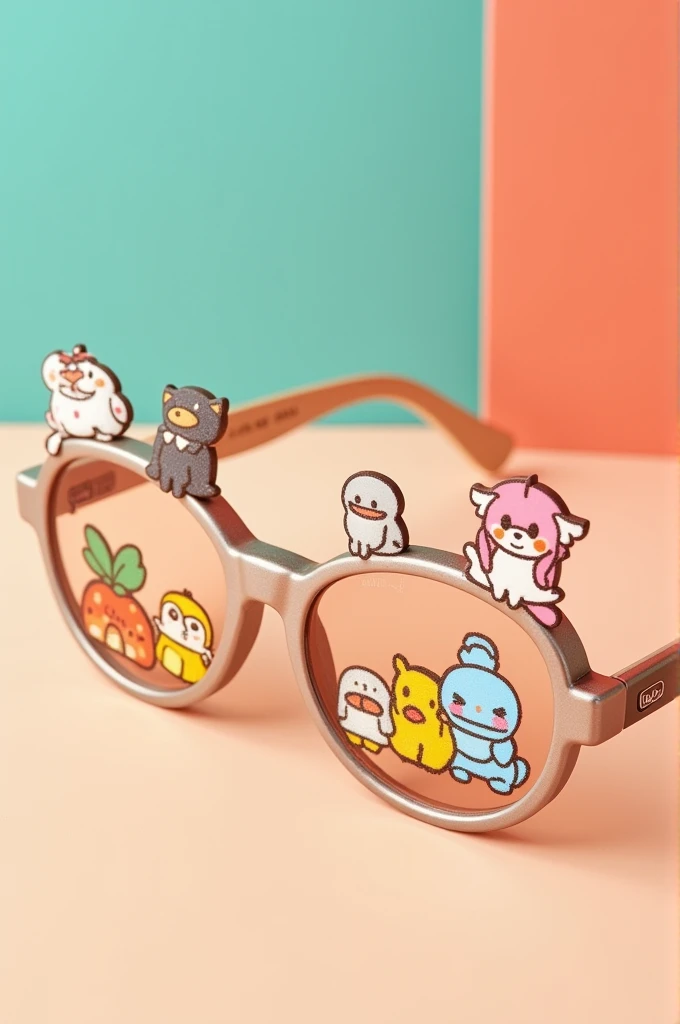 Create some glasses with bt21 figures on them
