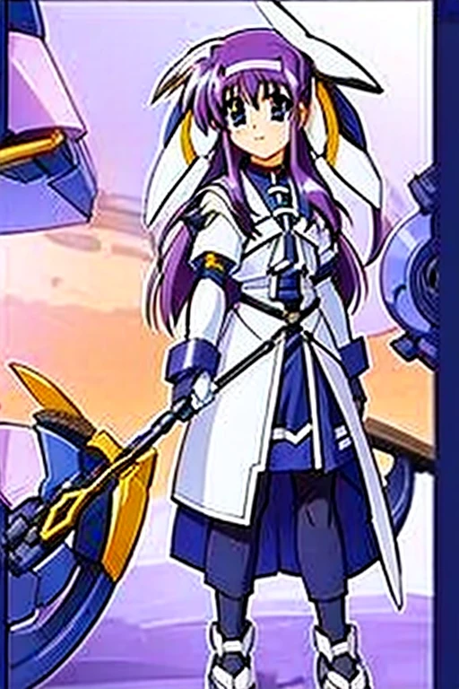 (((Lyrical Nanoha Costume Mechanical Wand Suzuka Tsukimura)))、White Ribbon・Solo・1girls