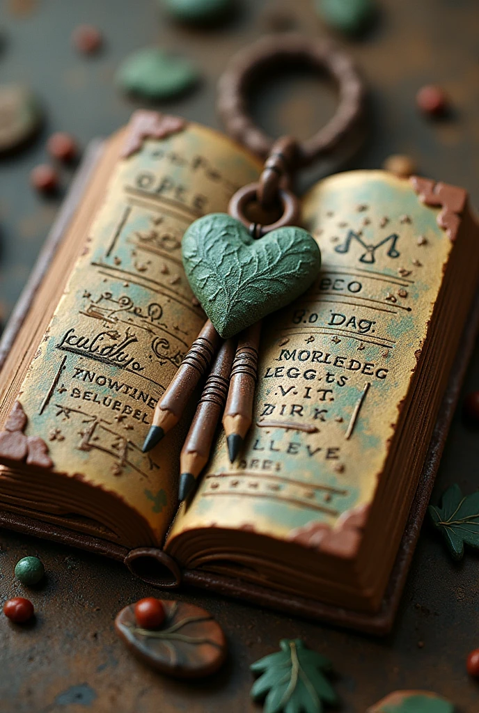 Form: My amulet would take the shape of an open book, symbolizing the quest for knowledge and the gathering of ideas. The pages would be slightly curved, resembling the curve of a heart to signify passion for learning.

Material: I would craft it from clay, similar to the materials used by prehistoric artisans. Clay is a representation of earth and permanence, echoing the timelessness of knowledge. The surface would be textured with imprints of leaves and symbols like a sun and stars, representing growth, potential, and guidance.

Color: The amulet would be painted with earthy tones—greens symbolizing growth, browns representing stability, and gold accents to reflect wisdom and aspiration. The colors would emphasize harmony with nature and the importance of nurturing learning.

Symbolic Features:

Open Pages: The pages would be engraved with symbols representing various subjects: a math equation, a musical note, and an art palette, each showcasing the diverse realms of knowledge I wish to explore.
Hanging Elements: Small, clay charms shaped like pencils and paintbrushes would dangle from the book, signifying creativity and expression. These charms would move and jingle, embodying the joy of learning and creating.