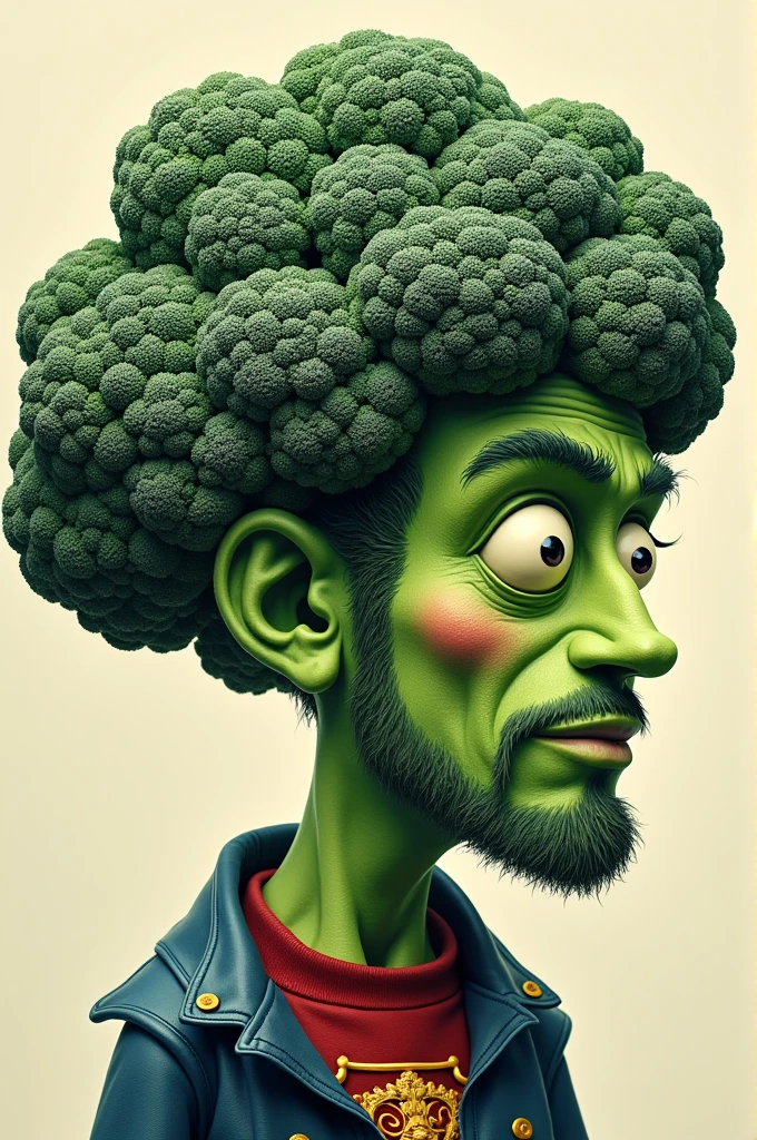 ((best quality)), ((masterpiece)), (detailed), perfect face
The broccoli image will be simplified into a more abstract and stylized form, such as a guitar, drum, or microphone. This will create a visually appealing and instantly recognizable image associated with the music theme, whrite BROO'SCOLY all around the picture 