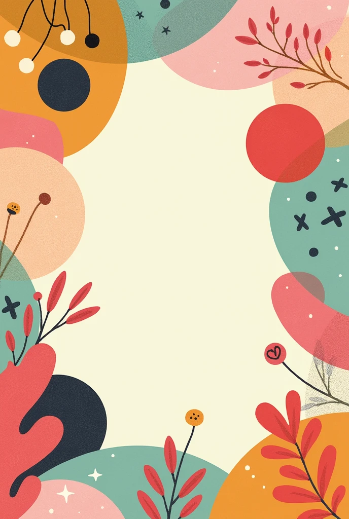 restaurant menu with memphis design theme in pastel tones