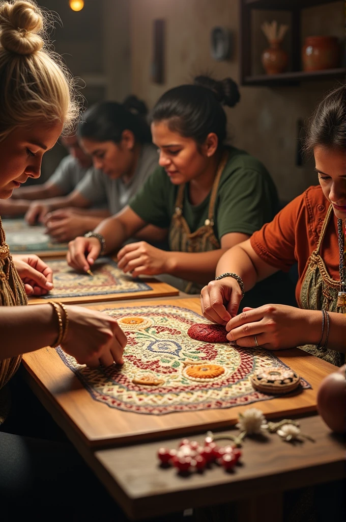 Artisans working in Artesania