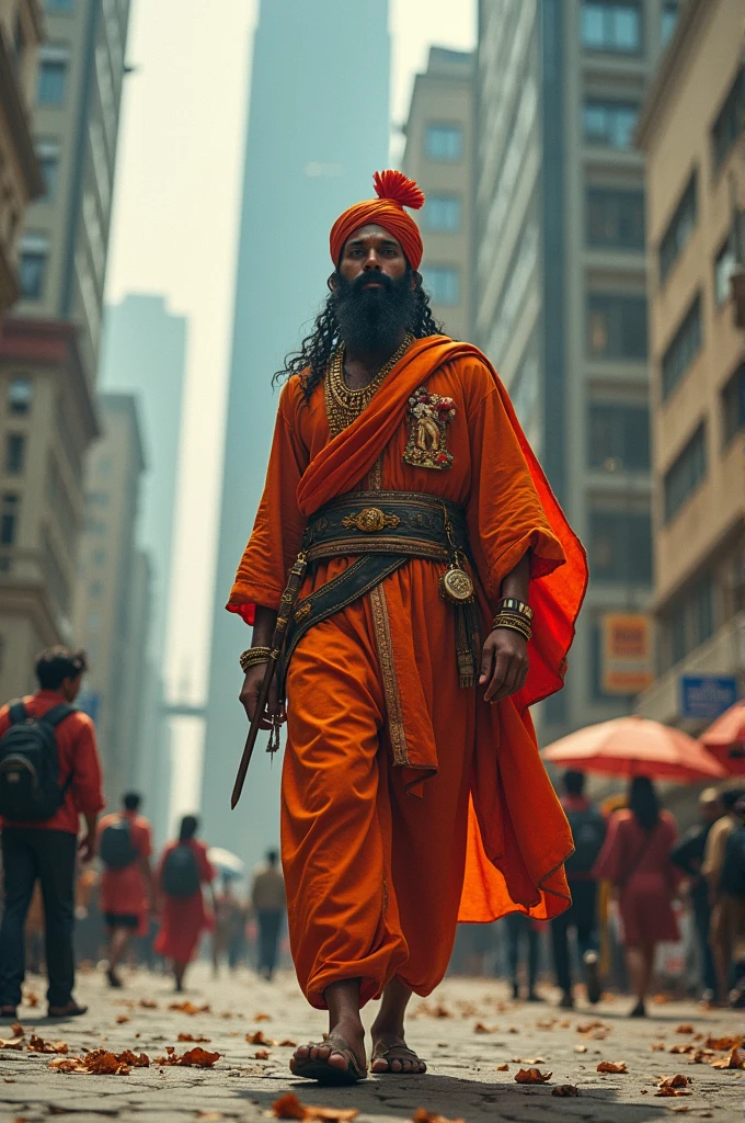 Agar Shivaji Maharaj ek samay yatra karke hamare aaj ke duniya mein aa jayein, toh is kahani ko kuch is tarah se samjha ja sakta hai:
1. **Samay Yatra aur Vichar:** Shivaji Maharaj ek vishesh botal ke madhyam se samay yatra karte hain. Yeh botal unhe ek dusre samay aur sthal par le jati hai—modern duniya ke ek sheher mein, jahan unhone apne samay ka anveshan kiya hai.
2. **Aaspaas ka Vaatavaran:** Modern sheher mein unka aagman prabhavit hota hai. Woh aaj ke sheher ki high-tech duniya, skyscrapers, aur modern lifestyle ko dekhkar hairaan hote hain. Unhe traffic jams, electronic gadgets, aur urban culture ka anubhav hota hai.
3. **Sanskriti aur Samaj:** Shivaji Maharaj modern samaj ki vastu aur sanskriti ko samajhne ki koshish karte hain. Unhe samajh aata hai ki duniya kaise badal gayi hai, aur naye challenges aur opportunities kya hain. Woh modern political systems, legal frameworks, aur social issues ko dekhtay hain.
4. **Yudh aur Struggle:** Unka military acumen aur leadership qualities aaj bhi prashansaniya hai. Unka samarthya aur strategy modern duniya mein bhi prabhavit karte hain. Woh local authorities aur defense forces ke saath interactions mein apni leadership qualities ko pradarshit karte hain.
5. **Vichar aur Anubhav:** Shivaji Maharaj modern duniya ke naye challenges aur solutions ko samajhkar apne vichar prastut karte hain. Woh dekhte hain ki unka rajnitik aur samajik darshan aaj bhi kaise lagu ho sakta hai.
6. **Return aur Impact:** Yatra ke ant mein, Shivaji Maharaj vapas apne samay mein jaate hain, lekin modern duniya ki anubhuti aur gyaan unke saath aata hai. Unka anubhav unki leadership aur rajneeti ko naye drishtikon se samajhne mein madad karta hai.
Is tarah se, Shivaji Maharaj ki kahani ek samay yatra ke madhyam se modern duniya ke saath unke anubhav aur prabhav ko explore karti hai.
