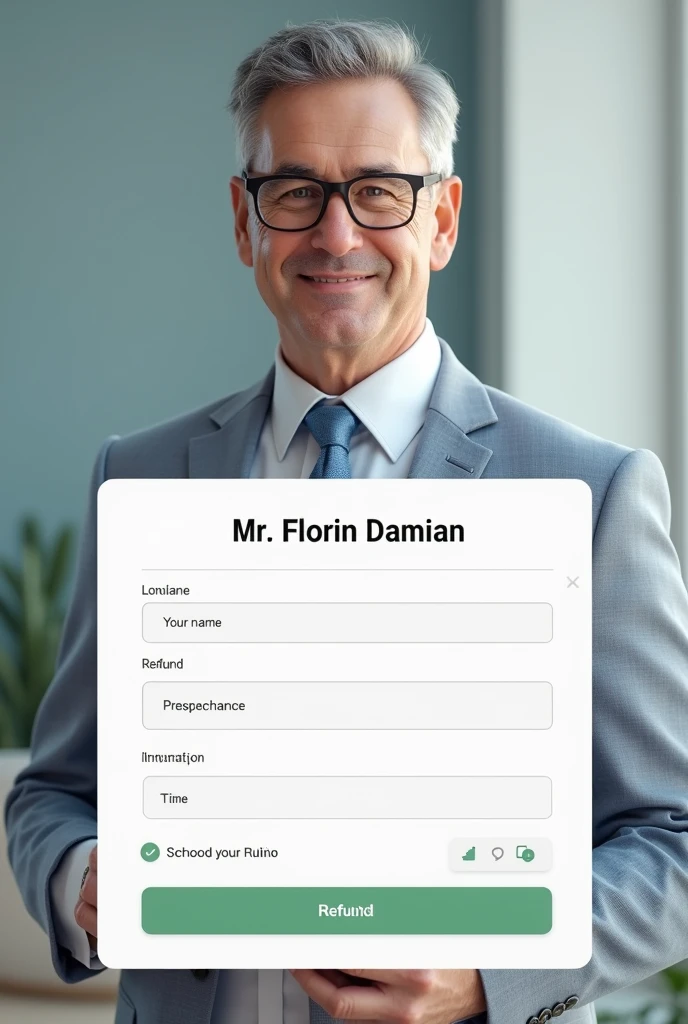 HD Refund page for Mr. Florin damian.