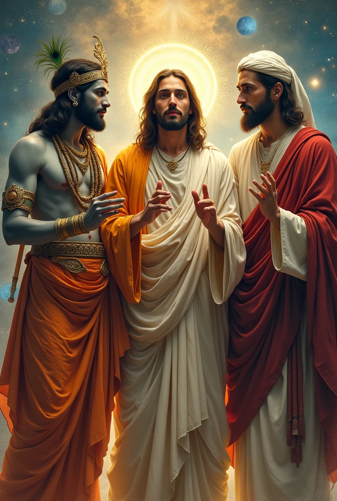 Krishna jesus muhammad together