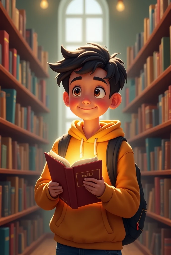 Mateo is a teenager, Mateo wins a reading contest and feels that with this he has gained confidence and passion for reading