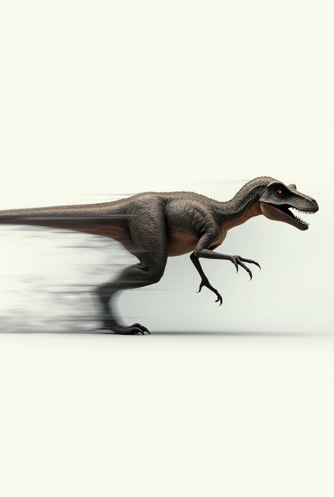 make a velociraptor with speed effect one after another