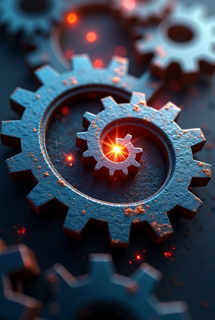Two gears that will be for a YouTube channel logo that talks about engineering and science, something a little more dynamic and a little more color
