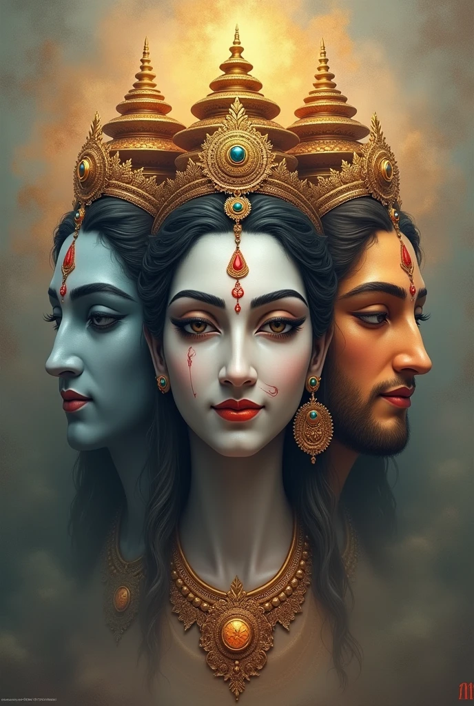 Brahma bishnu maheswar only face