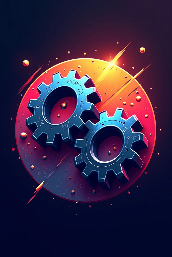 Two gears that will be for a YouTube channel logo that talks about engineering and science, something a little more dynamic and a little more color, another different proposal