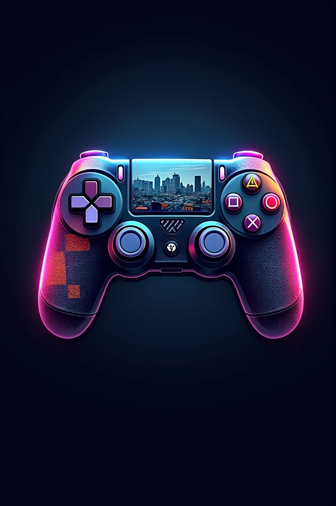 Crea un logo gamer que incluya, GTA V, Calle of Duty, Valorant, Fornite, Minecraft, Among Us