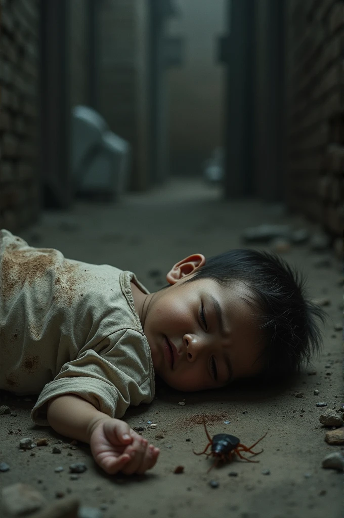 gamabar anak kecil mati gegara makan kecoak