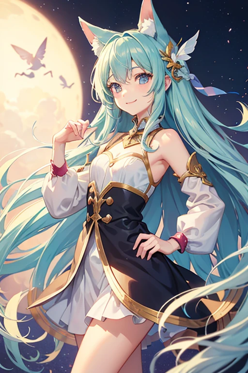 Fairy Long Hair cute Anime Style smile The whole body is visible Charm High resolution small