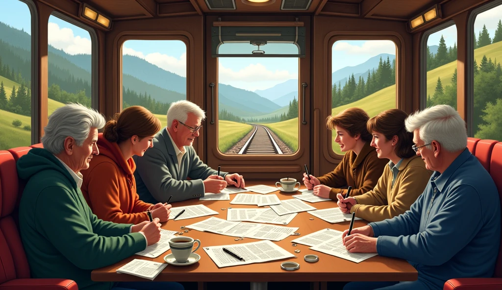 A word Game in railway track