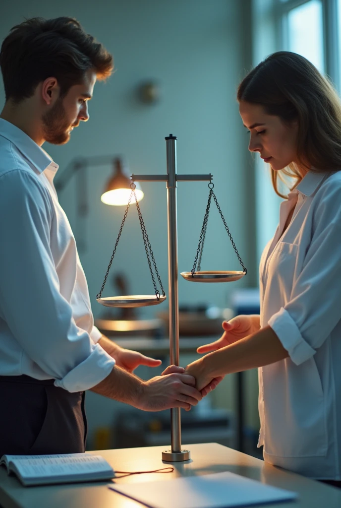 Attach one end of your spring balance to the wall, while the other end is connected to the second spring balance. Ask your partner to pull the spring balance. Observe the reading on each balance.
