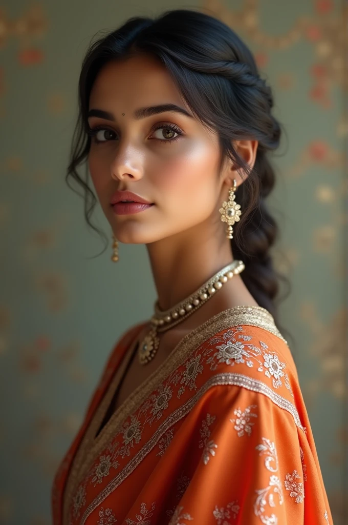 A beautiful realstick girl in salwar portrait