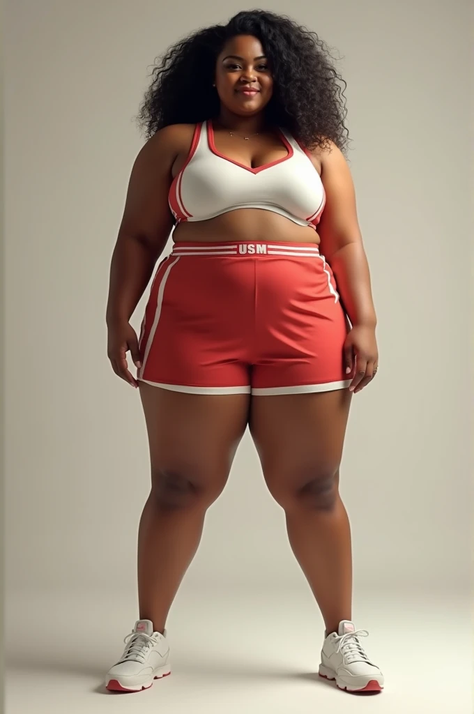 A cheerleader, nalgona, realist, naked