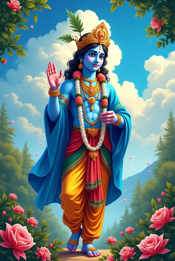 My name is Ankit. I am social media minister of my abvp branch. Make A banner based on krishna janmashtami by from my side. 
