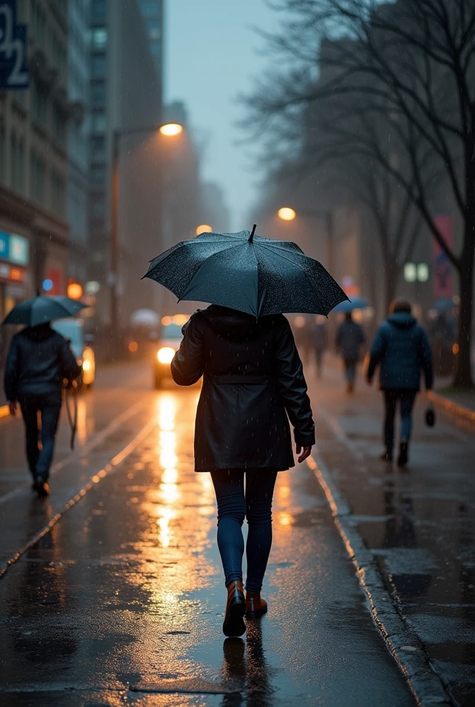 Walking in the rain