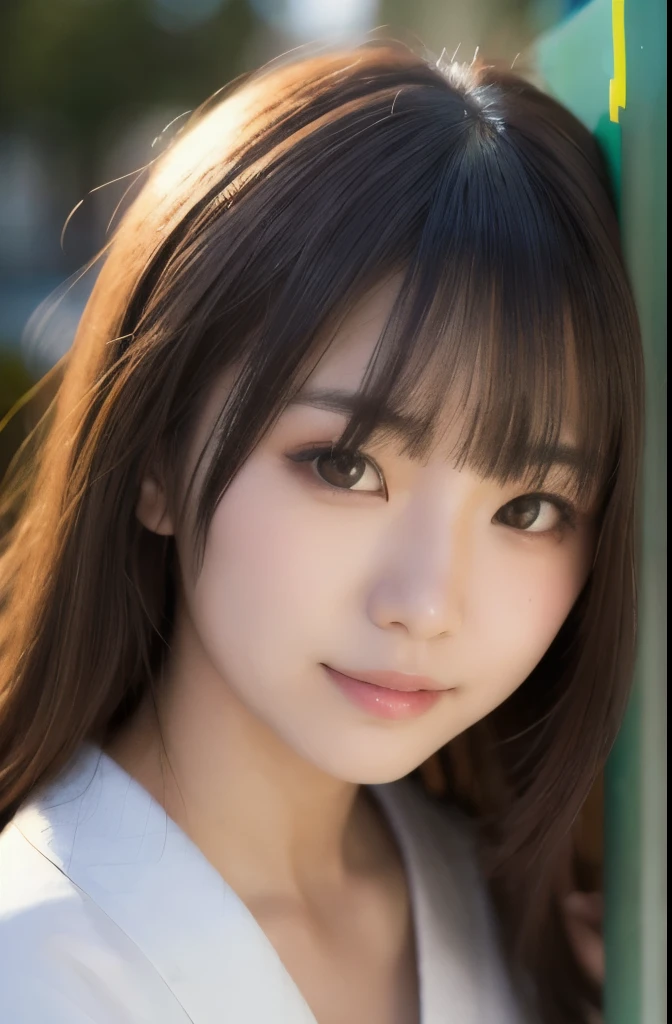 best quality, face focus, soft light, ultra high res, (photorealistic:1.4), RAW photo,(Shinozaki Ai), (fair skin), (kawaii),
1 Japanese girl, solo, cute, smile, (pupil, lights in the eyes), detailed beautiful face, Medium-sized breasts,(high resolution detail of human skin texture),(long hair),(portrait), upper body, white traditional kimono, A face drawn large on the screen