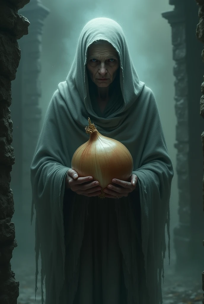 Onion old woman ghost 
