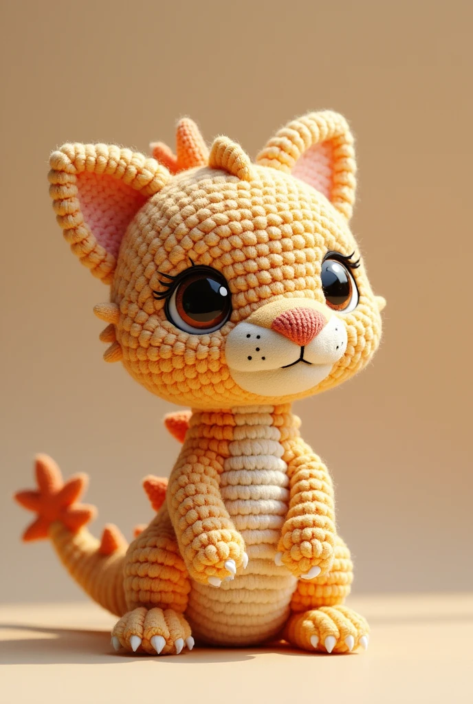 Amigurumi dragon cat